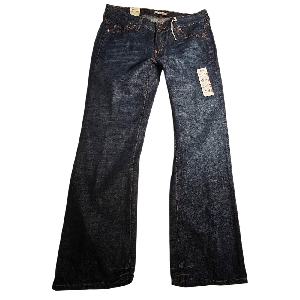 Levis 545 Low Boot Cut Jeans Dark Wash Denim Womens Size 12M NWT